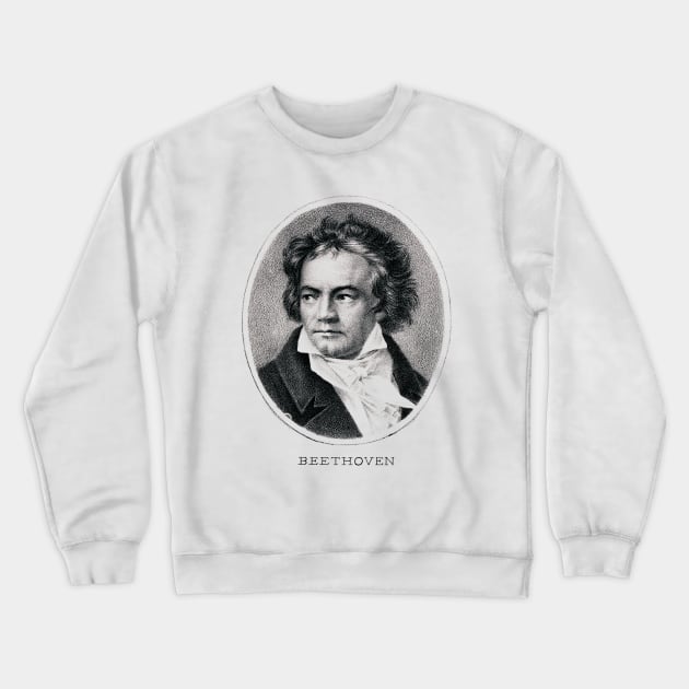 Composer Ludwig van Beethoven Crewneck Sweatshirt by historicimage